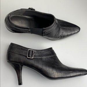 Faux Snakeskin ankle boots Kelly & Kaitie